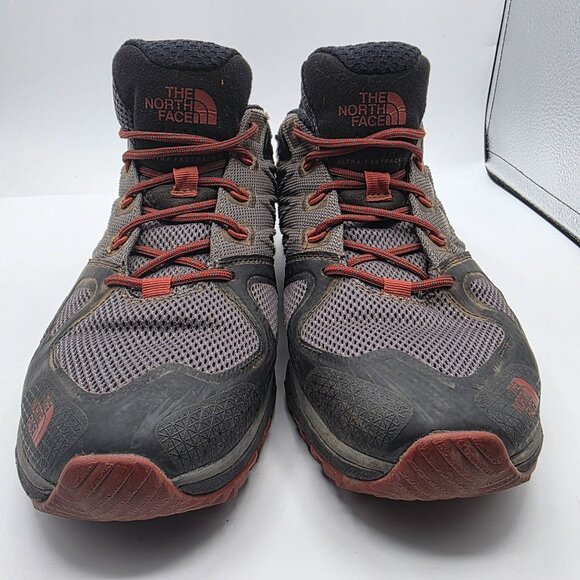 The North Face Ultra Fastpack II GTX Mens Size 12 Black Red Athletic Shoes - Picture 2 of 13